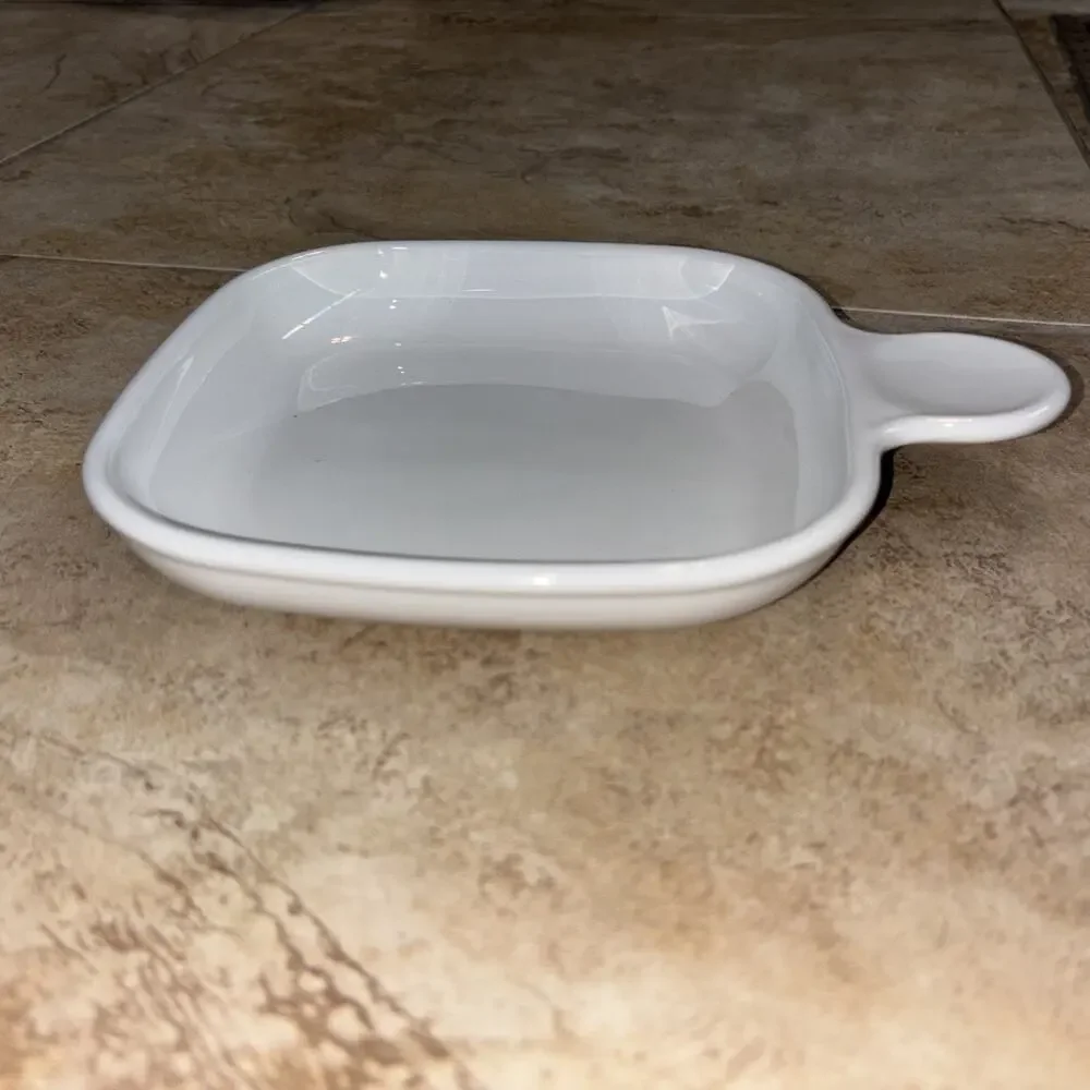 Vintage Corning Ware P-185-B Snack-It Square Grab 6